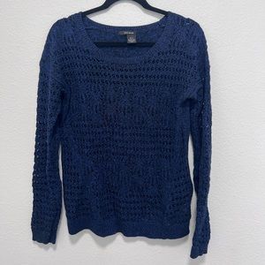 DKNY Oversized Navy Knit Sweater Size Small